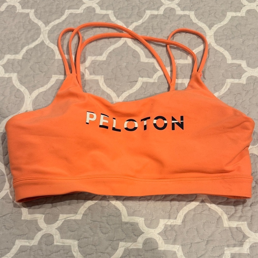 Peloton Vibrant Orange Sports Bra